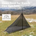 4-6 Person Ranch Fire Teepee Tent – Winter Hot Tent with Stove Jack, Waterproof & Windproof - Image 3