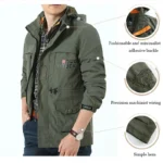 Men’s Lightweight Hooded Windbreaker – Smart Casual Outdoor Jacket - Image 4