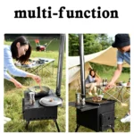 Outdoor Portable Camping Wood Stove Picnic Cook Folding Heating Wood Burning - Image 5
