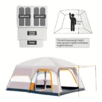 3-6 Person Outdoor Camping Tent – Sunscreen, Anti-Mosquito, Portable Shelter - Image 2