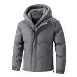 8XL Men’s Heavyweight Hooded Puffer Jacket – Insulated Winter Parka (Plus Size) - Image 3
