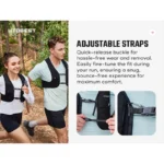 UTOBEST 2-Pack 3L Outdoor Hydration Vest – Includes 500ML TPU Water Bottle. - Image 2