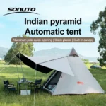 245x245x190cm Instant Pop-Up Pyramid Tent – 5-8 Person Waterproof Camping & Beach Shelter - Image 2