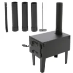 Portable Wood Burning Stove – Compact Outdoor Cooking Stove with Storable Chimney