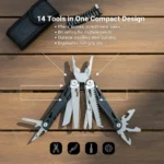 27-in-1 Stainless Steel Multitool Pliers – Survival Kit for Camping, Fishing & Hiking - Image 4