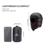 Thermal Goose Down Winter Hat – Windproof Outdoor Beanie with Drawstring - Image 3