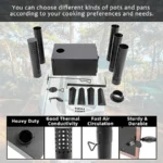 Portable Wood Burning Stove – Compact Outdoor Cooking Stove with Storable Chimney - Image 5