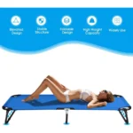 2-Pack Folding Camping Cot for Adults – Heavy-Duty Portable Sleeping Bed with 600D Oxford Fabric - Image 4