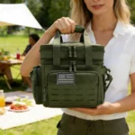 Tactical Expandable Lunch Box – Heavy-Duty Leak-Proof Insulated Cooler Bag with MOLLE Webbing for Camping & Outdoor Activities