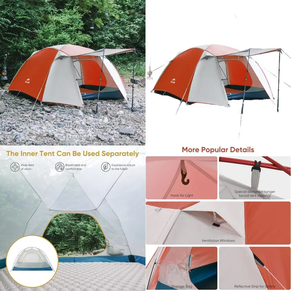 kf-S4dab0ebe8adc4d91a15f104ac1fefd77M 2-3 Person Instant Pop-Up Tent – Waterproof & Wind-Resistant Outdoor Shelter - Image 1