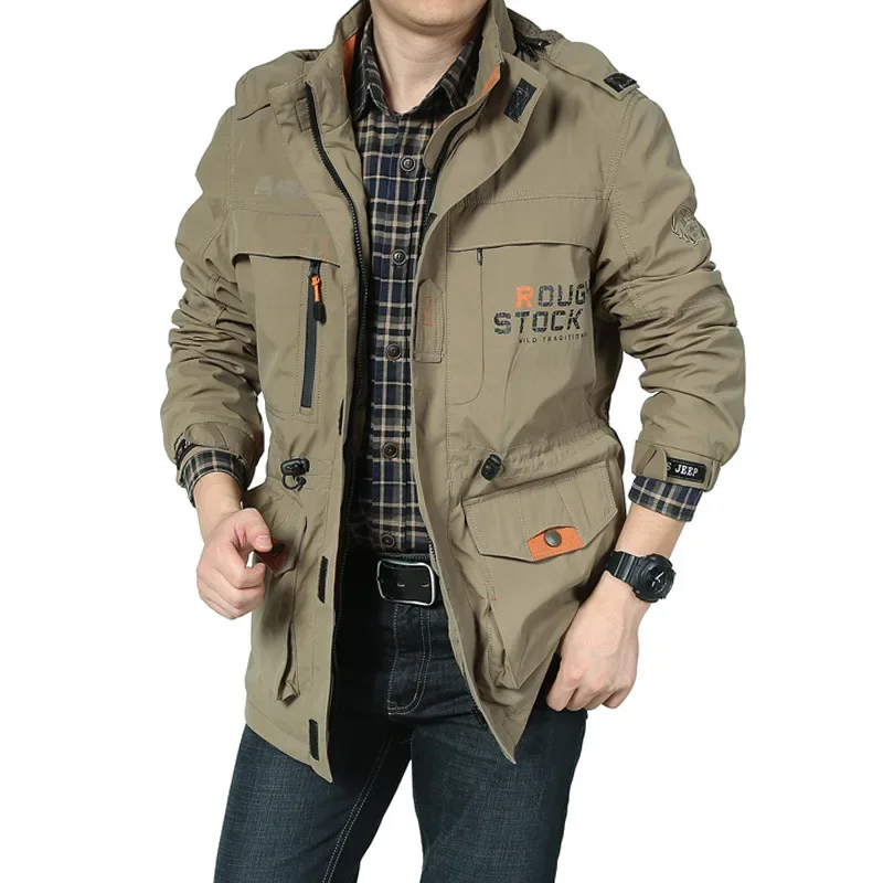 kf-S508e061974bf46d08bcad564500fee63p Men’s Lightweight Hooded Windbreaker – Smart Casual Outdoor Jacket - Image 1
