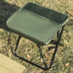 Outdoor Folding Chair with Integrated Mesh Storage – Lightweight Portable Stool for Camping, Picnic & Hiking - Image 2