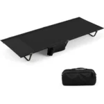 Ultralight Portable Camping Cot – Foldable Bed with Aluminum Frame, Side Pocket & Carry Bag  Optimized Description