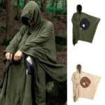 Wearable Hooded Sleeping Bag Poncho – Fleece Blanket for Camping & Outdoor Warmth - Image 5