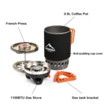 Widesea Camping Cooking System – Outdoor Gas Stove with Heat Exchanger & Cookware Set - Image 6