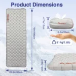 Ultralight Inflatable Sleeping Pad – Insulated Camping Mat 70.9 × 23.6in - Image 5
