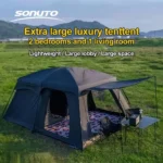 8-12 Person Family Camping Tent – Instant Pop-Up with Mosquito Net & Sun Roof - Image 2