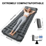 10cm Thick Inflatable Camping Mattress – Insulated Winter Sleeping Pad for Outdoor Adventures - Image 4