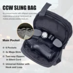 Tactical Sling Chest Bag – EDC Shoulder Crossbody Bag with Concealed Gun Holder - Image 2