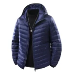 Men’s Lightweight Down Jacket – Packable Windproof Puffer for Winter Adventures