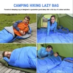 Envelope-Style Sleeping Bag with Cap – Adult Camping Bag 5–20°C, 210×75cm - Image 5