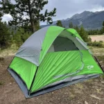 3-Person Waterproof Family Tent – Lightweight Backpacking Shelter with Rainfly- Green