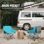 VILLEY Folding Camping Chair – Lightweight Portable Chair with Carry Bag for Beach, Lawn & Outdoors - Image 2