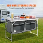 SucceBuy Quick-Setup Folding Camping Table – Portable MDF Table for Outdoor Picnics, BBQ & RV - Image 4