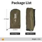 4-6 Person Ranch Fire Teepee Tent – Winter Hot Tent with Stove Jack, Waterproof & Windproof - Image 5