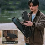 Folding Camping Hanging Rack – Triangle Storage Shelf for Cookware & Gear - Image 2