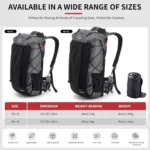 Naturehike 60+5L Outdoor Mountain Backpack – Waterproof High-Capacity Hiking, Climbing & Travel Bag with Rain Cover - Image 4