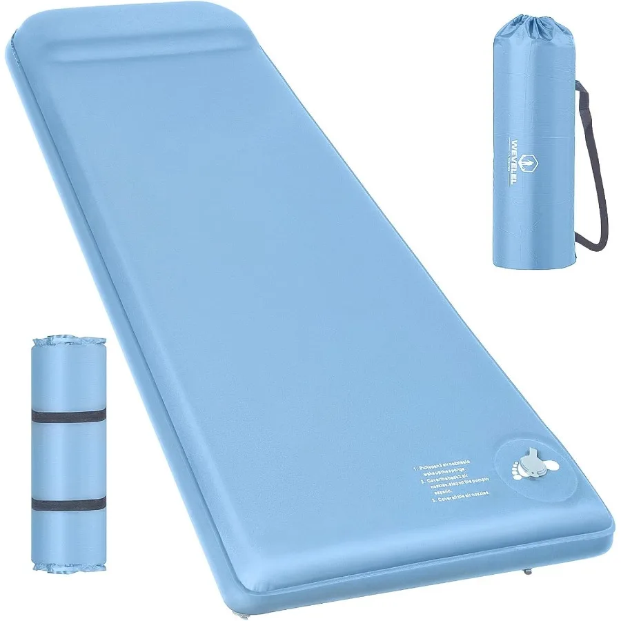 kf-Sae0615e4c00d4d4294ba28ec3a216a0dB Ultra-Thick Memory Foam Sleeping Pad – 3.1" Insulated Camping Mattress with Easy Inflate/Deflate - Image 1