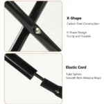 Outdoor Folding Chair with Integrated Mesh Storage – Lightweight Portable Stool for Camping, Picnic & Hiking - Image 6