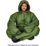 Warm Lightweight Full-Body Sleeping Bag – Thinsulate Filled with Legs & Arms Openings for Outdoor Adventures