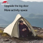 Naturehike Cloud Up Pro 1-2 Person Ultralight Hiking Tent – Portable Camping Shelter with Floor Mat - Image 4