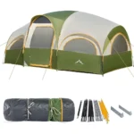 8-Person Family Camping Tent – Waterproof & Windproof Outdoor Shelter with Privacy Divider