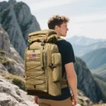 Camouflage Waterproof Travel Backpack – Large Capacity Hiking & Mountaineering Bag for Men