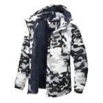 Men’s Waterproof Fleece-Lined Windbreaker – Warm Winter Hiking Jacket