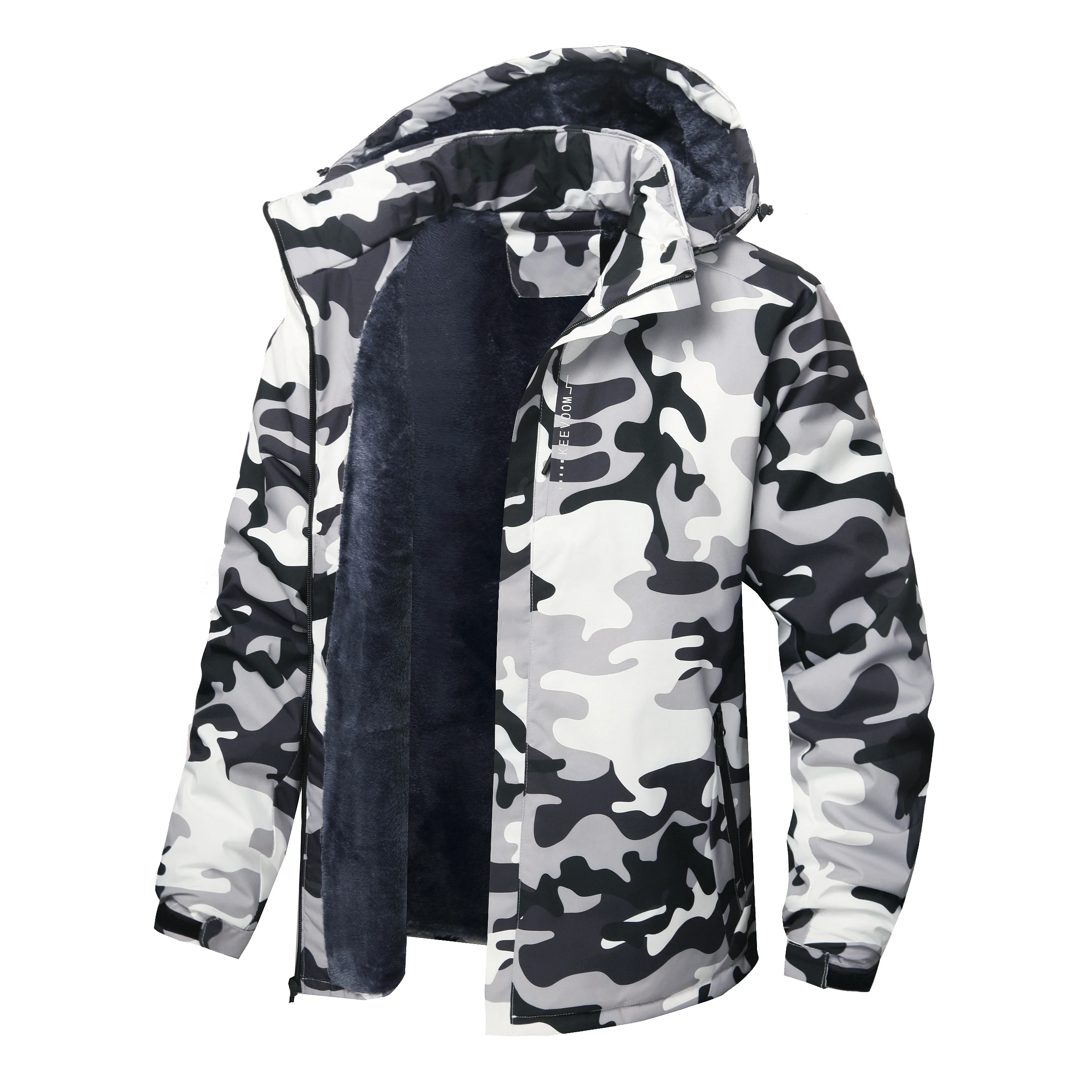 kf-Sc4a5561c16b645bab8609b582309104e0 Men’s Waterproof Fleece-Lined Windbreaker – Warm Winter Hiking Jacket - Image 1