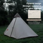245x245x190cm Instant Pop-Up Pyramid Tent – 5-8 Person Waterproof Camping & Beach Shelter - Image 5