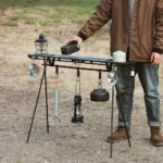 Folding Camping Hanging Rack – Triangle Storage Shelf for Cookware & Gear - Image 4