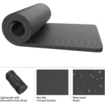 Foam Camping Sleeping Pad – 1.25" Waterproof Lightweight Sleep Mat with Carry Straps - Image 6