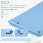 Ultra-Thick Memory Foam Sleeping Pad – 3.1" Insulated Camping Mattress with Easy Inflate/Deflate - Image 4