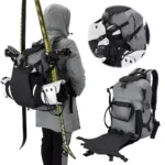 30L Ski Boot & Helmet Bag – Adjustable Straps, Large Capacity Ski Storage & Travel Backpack