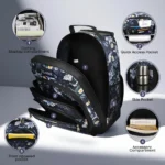 20-Inch Rolling Backpack for Adults – Large Capacity Wheeled Laptop Bag & Trolley Suitcase - Image 2