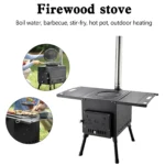 Outdoor Portable Camping Wood Stove Picnic Cook Folding Heating Wood Burning - Image 2