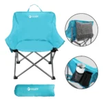VILLEY Folding Camping Chair – Lightweight Portable Chair with Carry Bag for Beach, Lawn & Outdoors - Image 4