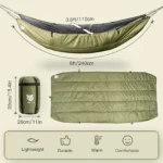Night Cat Hammock Underquilt Sleeping Bag – Lightweight Insulated 4-Season Under Blanket 5–20°C - Image 2
