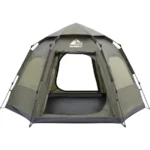 2-4 Person Instant Pop-Up Camping Tent – Waterproof 3-Season Hexagonal Dome
