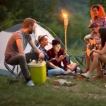 2-Pack Folding Camping Stools – Heavy-Duty Lightweight Tripod Chairs for Adults (Blue) - Image 2